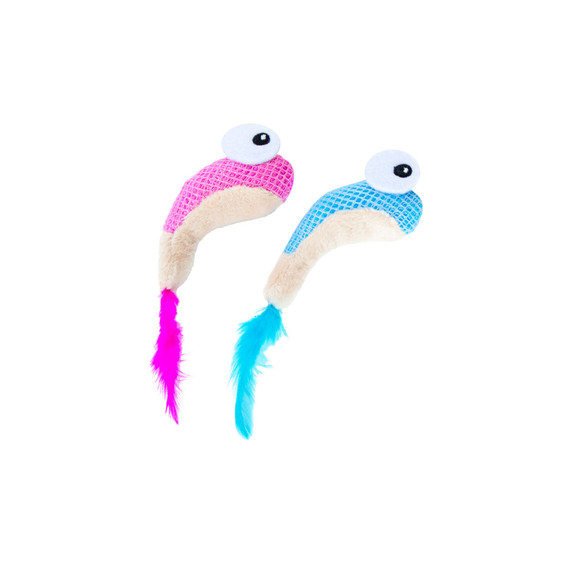 Catstages Dental Shrimpies Cat Chew Toy - 2 pk