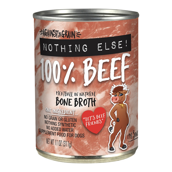 Against The Grain Nothing Else Beef Dog Food - 11 oz
