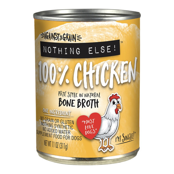 Against The Grain Nothing Else Chicken Dog Food - 11 oz