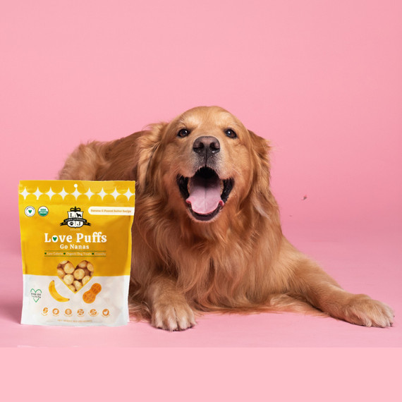Lord Jameson Love Puffs Go Nanas Organic Dog Treats - 4 oz