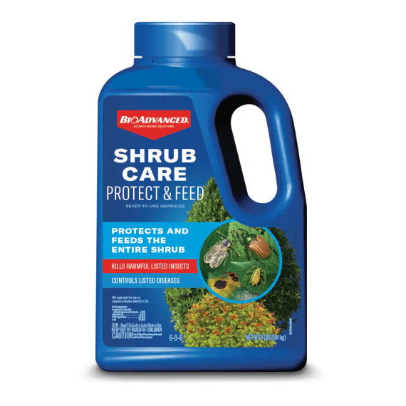 BioAdvanced Shrub Care Protect & Feed, Granules, 4 lb