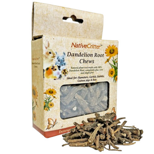 Exotic Nutrition NatvieCritter Dandelion Root Chews For Small Animal - 4" X 4" X 4"