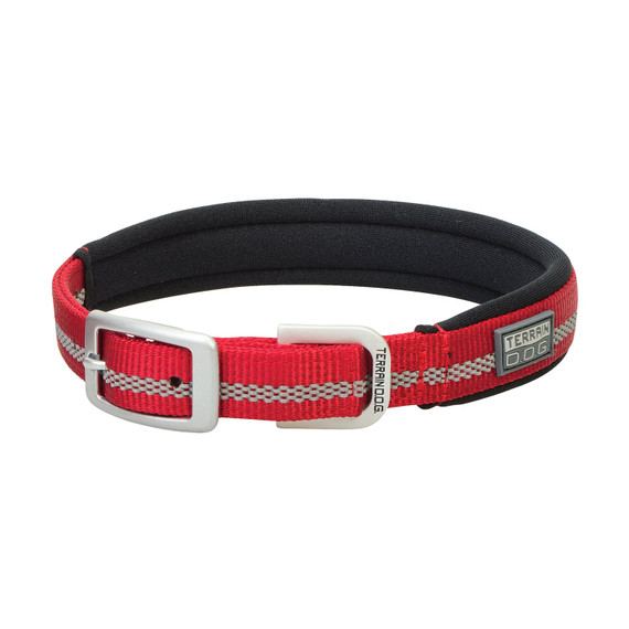 Terrain Dog Reflective Neoprene Lined Dog Collar
