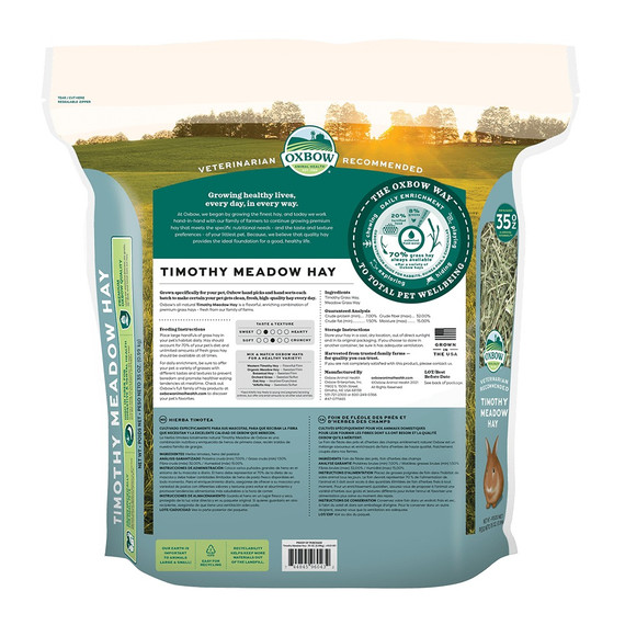 Oxbow Timothy Meadow Hay - 35 oz