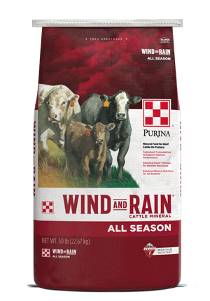 Purina® Wind and Rain® Storm® All Season 7.5 CP Complete Beef Cattle Mineral 50 lb