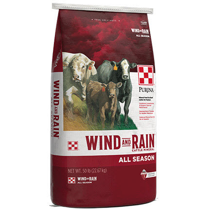 Purina® Wind and Rain® Storm® All Season 7.5 CP Complete Beef Cattle Mineral 50 lb
