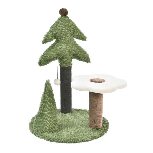 Max & Marlow Forest Pine and Flower Scratching Post - 26"