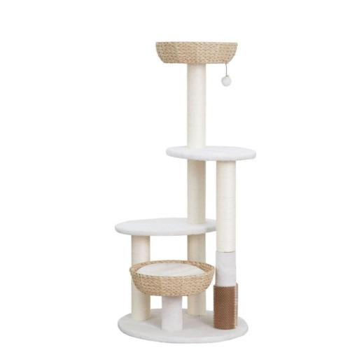 49 in. Pharoah 5-Level Cat Tree - Ivory