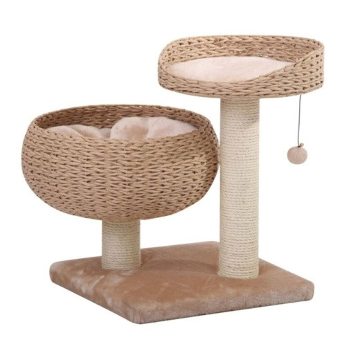 Petpals Cozy 2-Level Cat Perch Tree Beige & Cream - 23 In