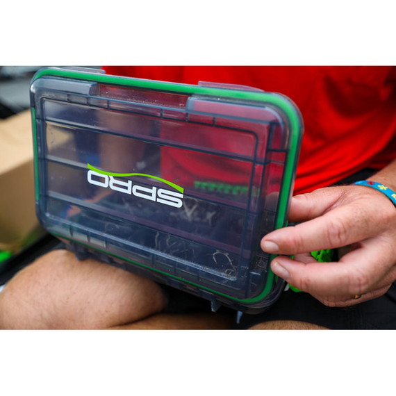 Spro 3500 Waterproof Tackle Box - Black/Green