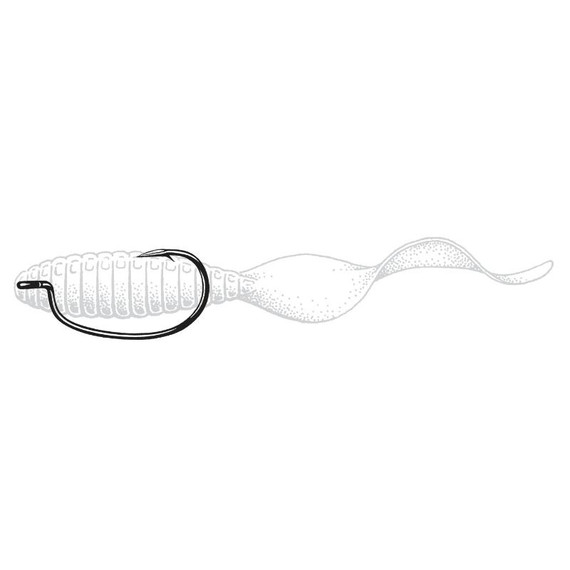 Owner Hooks Rig'n Hook - Black Chrome