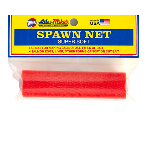 Atlas Mike's Nylon Spawn Net Roll - Orange - 4" X 16'