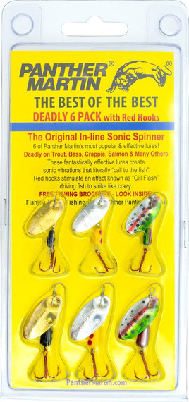 Panther Martin Deadly Spinner Kit Assorted Bait - 6 pc