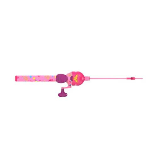 Zebco Wonder Woman Moderate Floating Spincast Combo - 29" - Pink