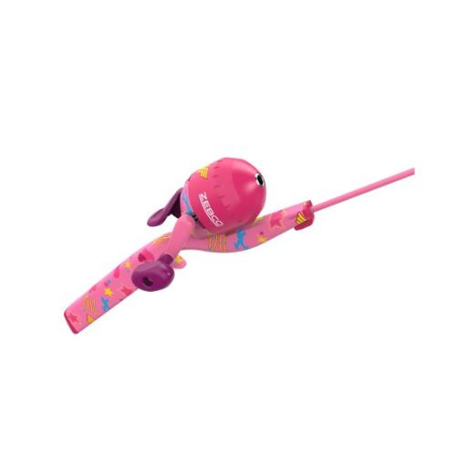 Zebco Wonder Woman Moderate Floating Spincast Combo - 29" - Pink