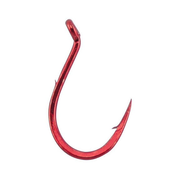 Gamakatsu Barb on Shank Single Egg Hook - Red - 10 pk