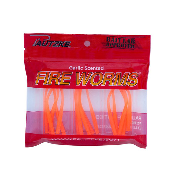 Pautzke Garlic Scented Fire Worms - 2-3/4"