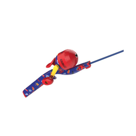 Zebco Superman Floating Spincast Combo - 29" - Red/Blue