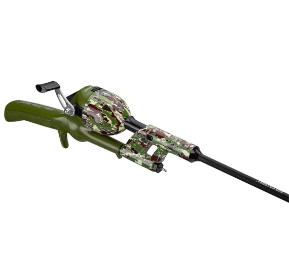 Profishiency Kid Cast Green Camo Tangle Combo - 34"