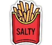 Salty Fries Sticker