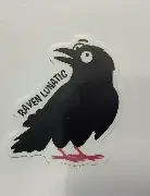 Raven Lunatic Sticker
