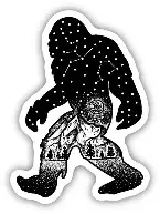 Bigfoot Constellation Sticker