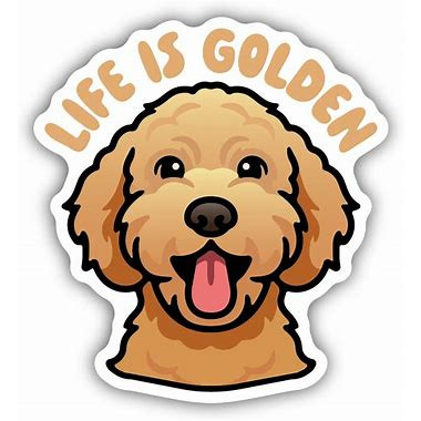 Life Is Golden Dog Sticker