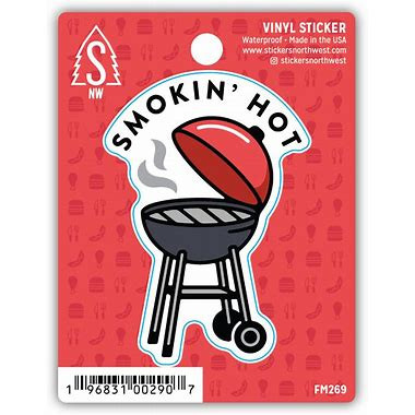 Smokin' Hot BBQ Sticker