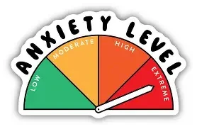 Anxiety Level Sticker