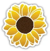 Sunflower Sticker
