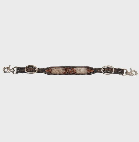 Floral Hair/Hide Wither Strap