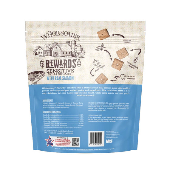Wholesomes Rewards Sensitive Skin & Stomach Salmon - 3 lb