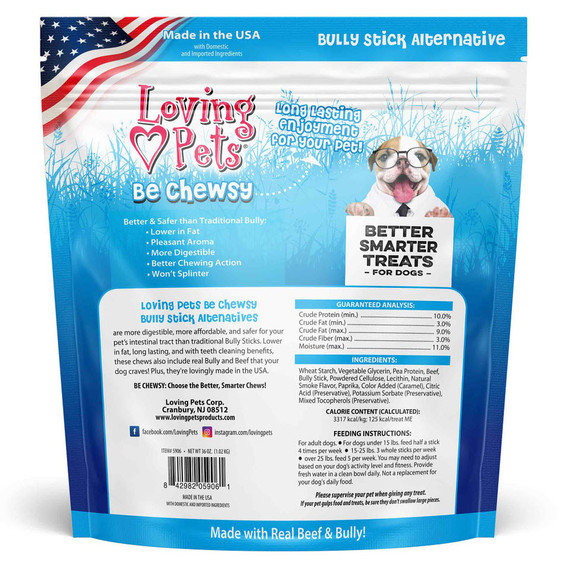 Bully Stick Alternative 10in Chews - Be Chewsy 20pk