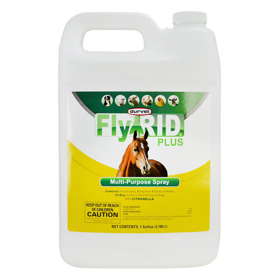 Durvet Flyrid Plus Multi-Purpose Fly Spray - 1 Gallon