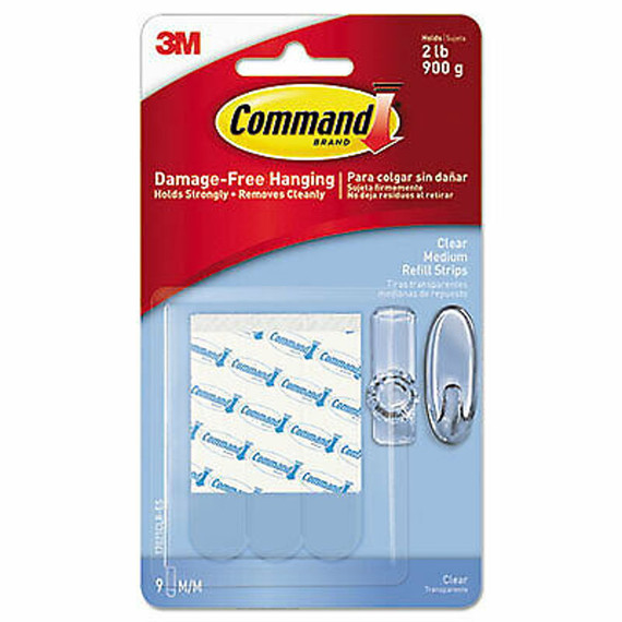 Command Clear Adhesive Refill Strip - Medium