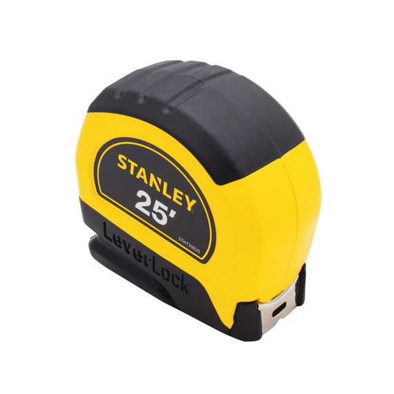 Stanley Yellow/black Leverlock Measuring Tape - 25'