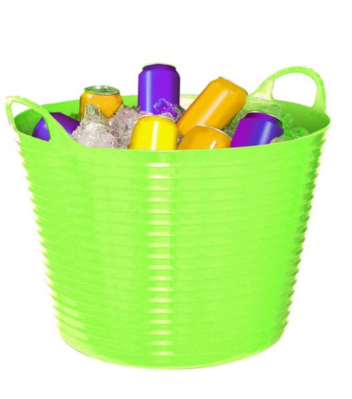 Miller Manufacturing Poly/Rubber Flextub - 11 gal - Lime Green