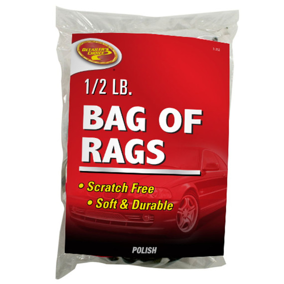 Detailer's Choice Scratch-Free Bag Of Rags - 1/2 Lb