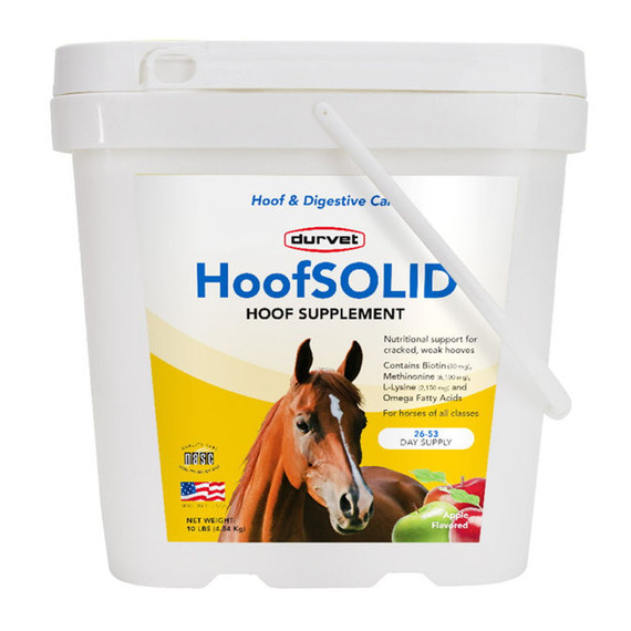 Durvet Hoofsolid Hoof Supplement for Horses - 10 lb