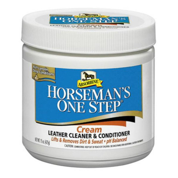Absorbine Horseman's One Step Leather Cleaner & Conditioner Cream - 15 oz