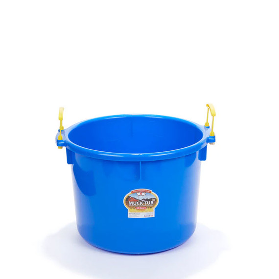 Little Giant Polyethylene Plastic Muck Tub - 40 qt - Blue