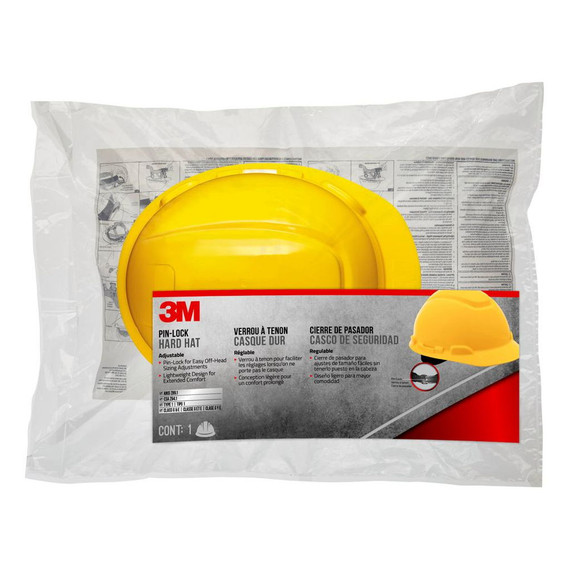 3m Non-vented Hard Hat With Pinlock Adjustment - Yellow