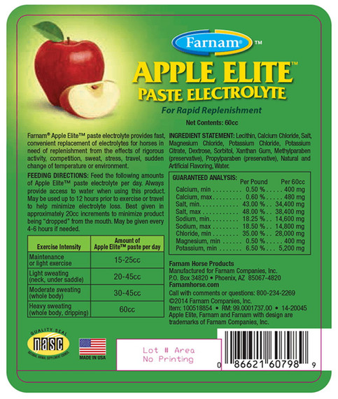 Farnam Apple Elite Paste Electrolyte - 60cc