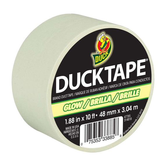 Duck Glow-In-The-Dark Duct Tape - 1.88" X 10'