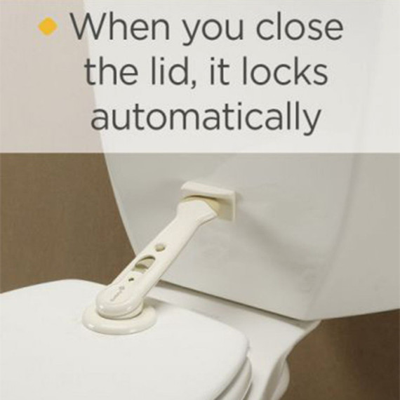 Safety 1st Swing Shut Toilet Lock - White