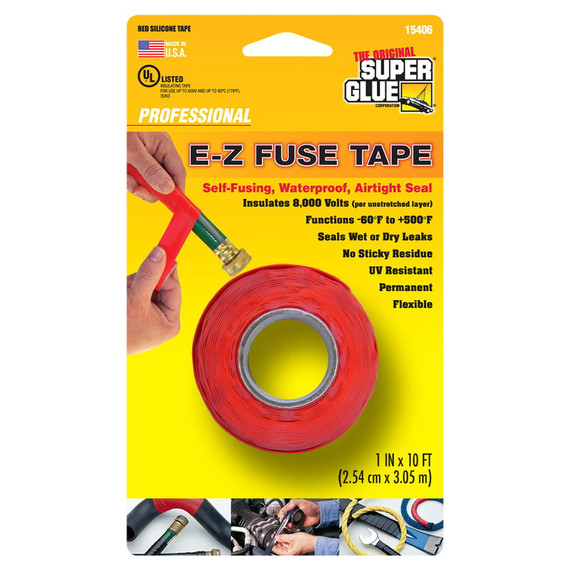 Super Glue Red Professional E-Z Fuse Tape - 1" X 10'