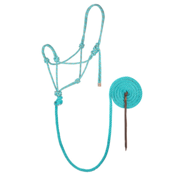 Weaver Leather Diamond Braid Rope Halter and Lead - 1/2" X 10'