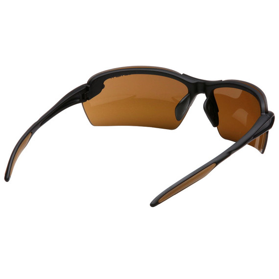 Carhartt Spokane Sandstone Bronze Lens With Black Frame Safety Glasses