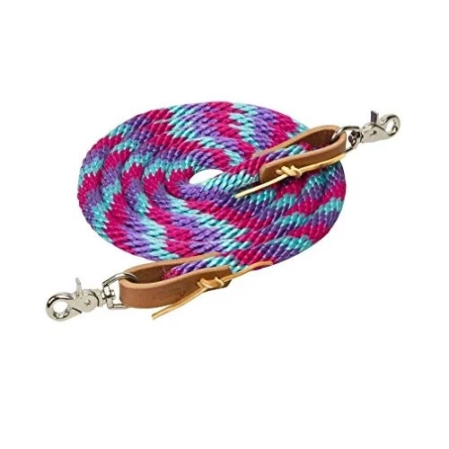 Weaver Leather Poly Roper Reins with Scissor Snap - 5/8" X 8'