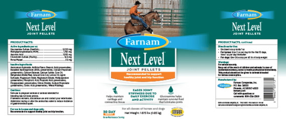 Farnam Next Level Joint Pellets For Horses - 1.875 Lb